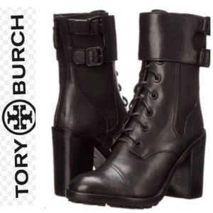 ❗️SOLD❗️Tory Burch Black Broome Combat Boots/Booties